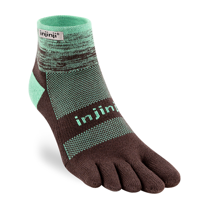 Injinji Trail Socks Midweight Coolmax Mini Crew Toe Socks