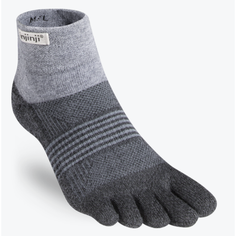 Injinji Womens Trail Medium Weight Mini Crew Toe Socks