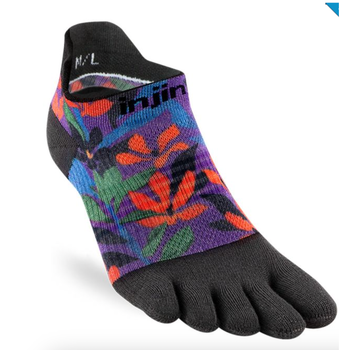 Injinji Run Lightweight No Show Sock
