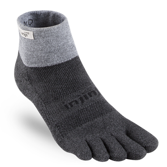 Injinji Trail Socks Midweight Coolmax Mini Crew Toe Socks