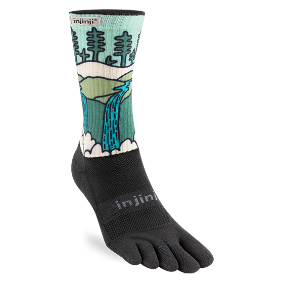 Injinji Trail Midweight Coolmax Crew Toe Socks