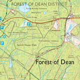 OS Explorer Map  OL14 Wye Valley and  Forest of Dean