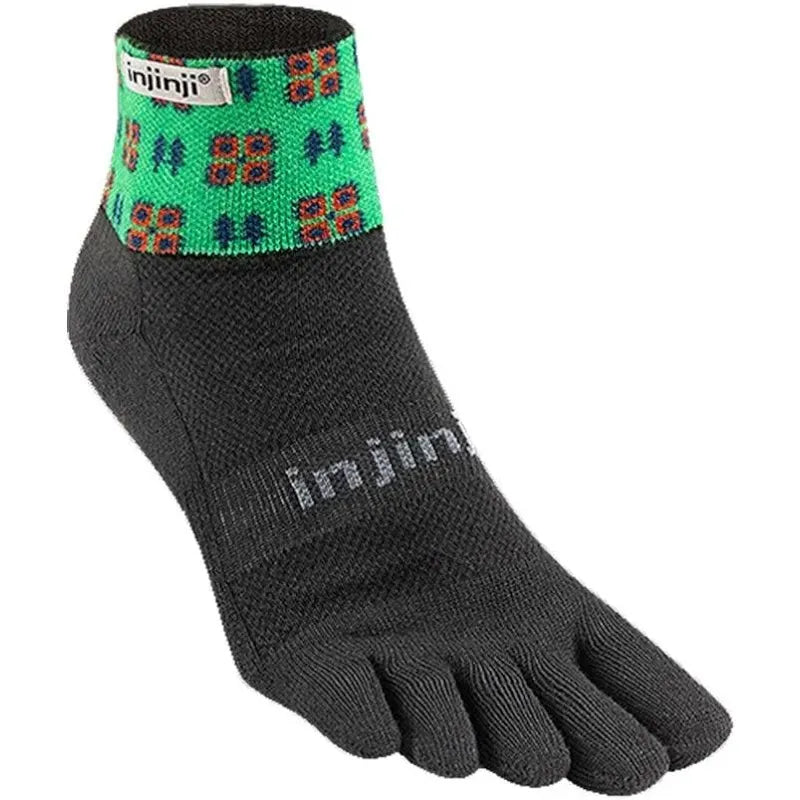 Injinji Trail Socks Midweight Coolmax Mini Crew Toe Socks