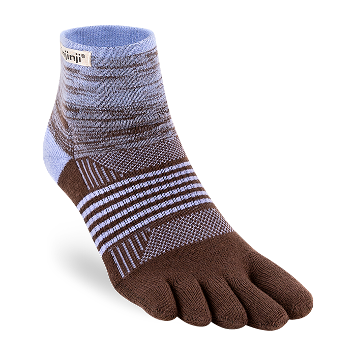 Injinji Womens Trail Medium Weight Mini Crew Toe Socks