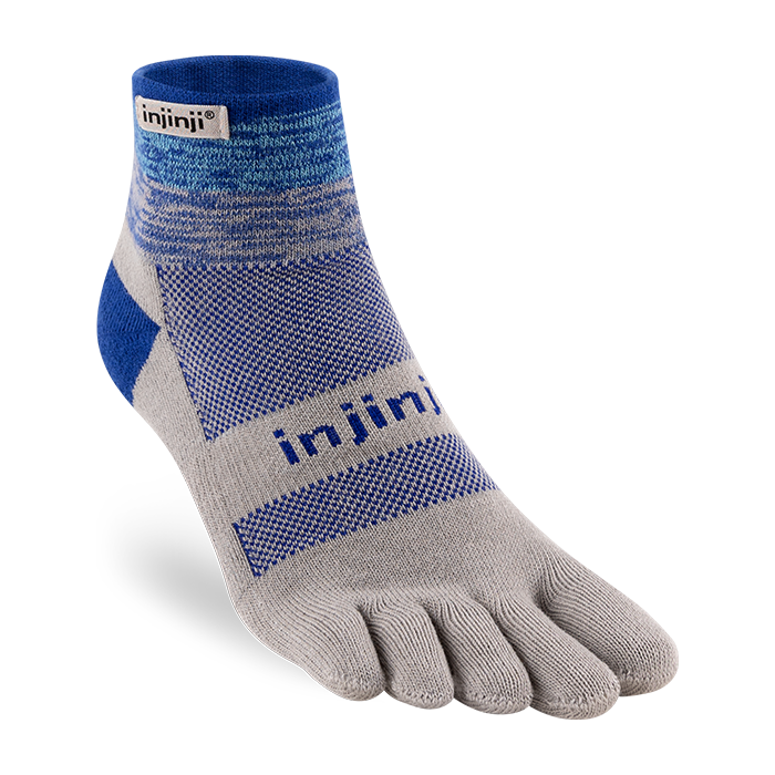 Injinji Trail Socks Midweight Coolmax Mini Crew Toe Socks