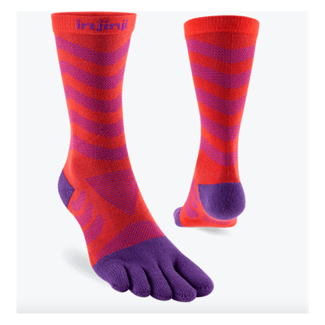 Injinji Womens Run Ultra Crew Toe Socks