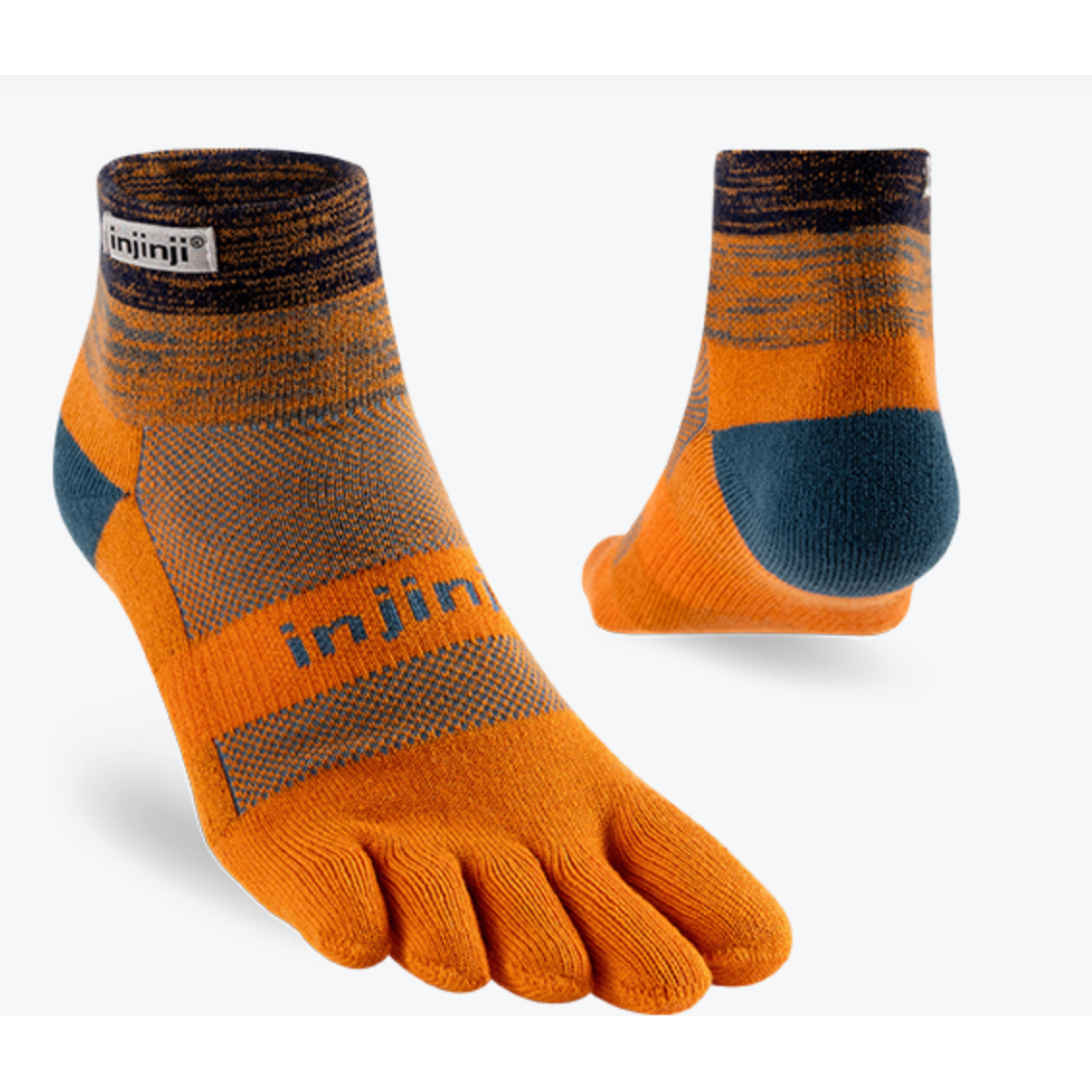 Injinji Trail Socks Midweight Coolmax Mini Crew Toe Socks