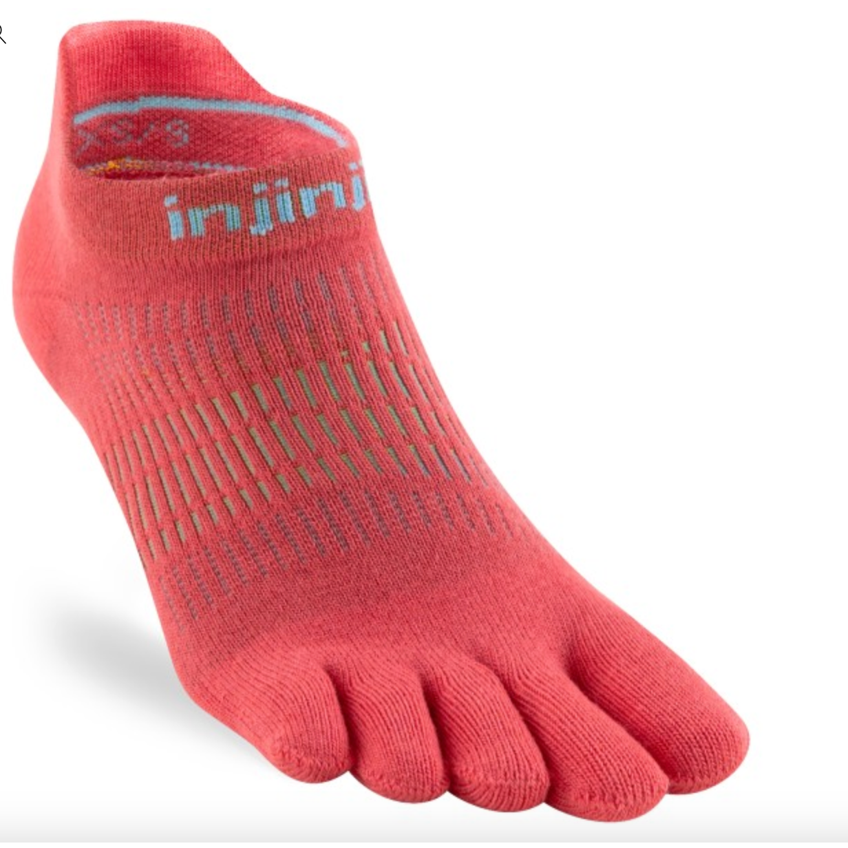 Injinji Womens Run Lightweight No-show Coolmax Toe socks