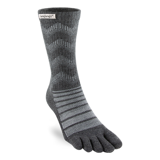 Injinji Outdoor Midweight Merino Wool Crew Toe Socks