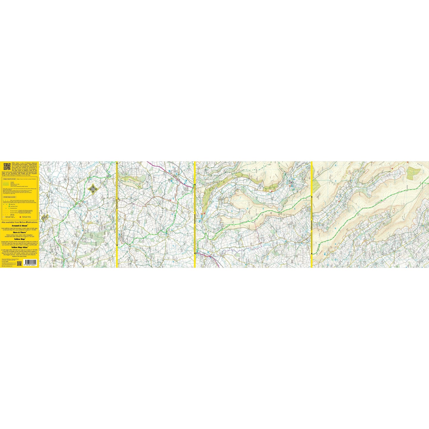 Yellow Publications Offas Dyke Path 1 Sedbury Cliffs Zigzag Map